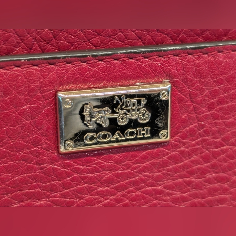 Coach Vintage Crossbody Bag - GUC - Red 10x6 Inches - Picture 2 of 13